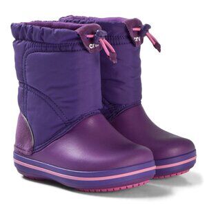 CROCS Kids Purple & Pink Rain Snow Boots